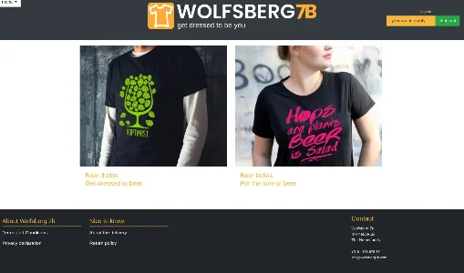 Custom webshop wolfsberg7b.com with various SAAS integrations
