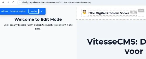 Immediate results with Frontend Editing